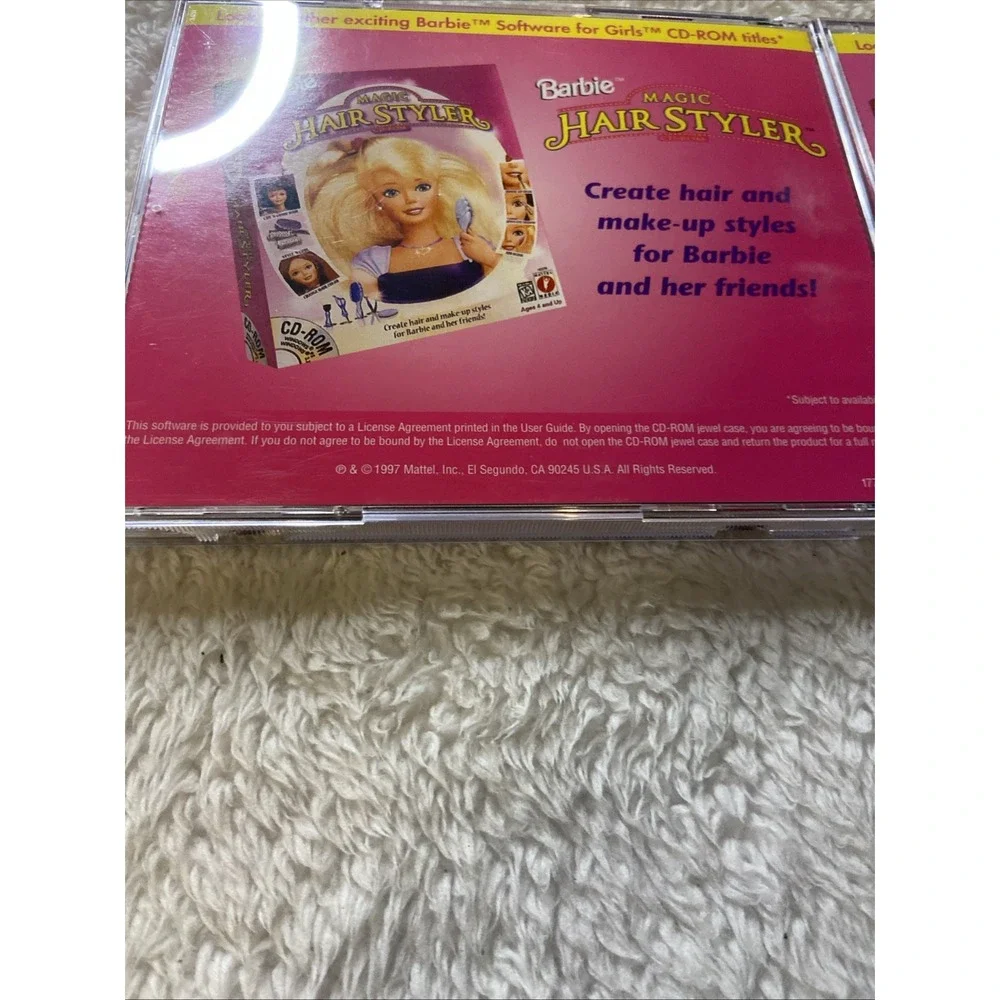 Barbie Games PC CD ROM Lot Of 3 Magic Hairstyler Girl Groove Ocean Discovery 90